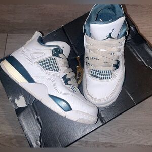 Kids Air Jordan 4 Retro "Oxidized Green”